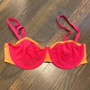 Urban Outfitters Out From Under Pink & Orange Mesh Bralette 32C